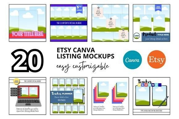 Download 20 Teachers Pay Teachers Etsy Mockup - Etsy mockup Collection