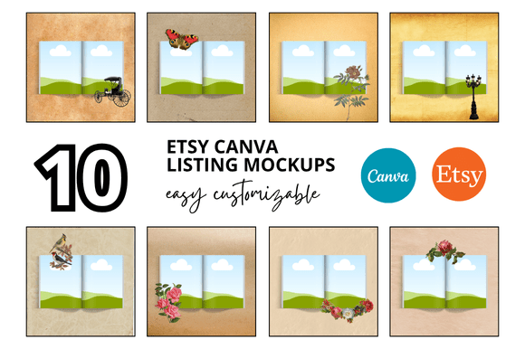 Download 10 Book Etsy Mockup Listtngs - Etsy mockup Collection