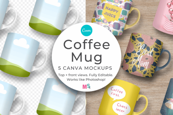 Download Ceramic Coffee Mug Mockup for Canva - Mug mockup Collection