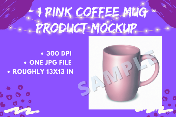 Download Blank Pink Coffee Mug Product Mockup - Mug product mockup Collection