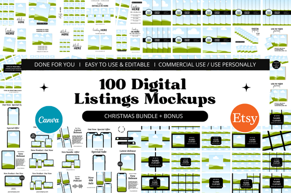 Download 100+ Etsy Mockup Christmas Bundle - Etsy mockup Collection