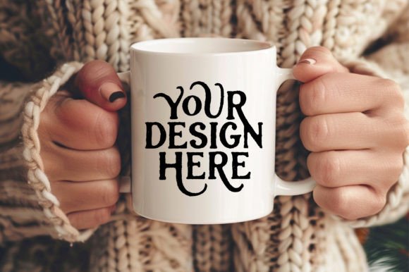 Download Blank Mug Mockup Winter White Coffee Mug - Mug mockup Collection