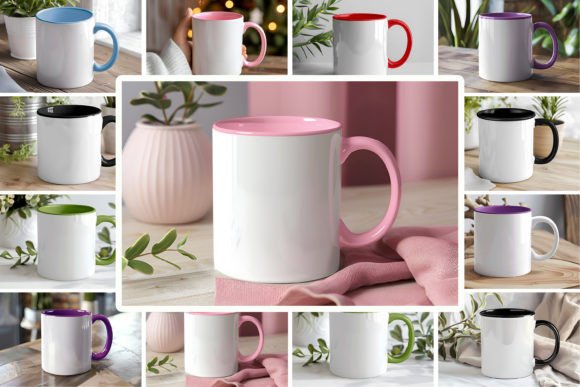 Download Coffee Mug Mockup Bundle, Colorful Mugs - Mug mockup Collection